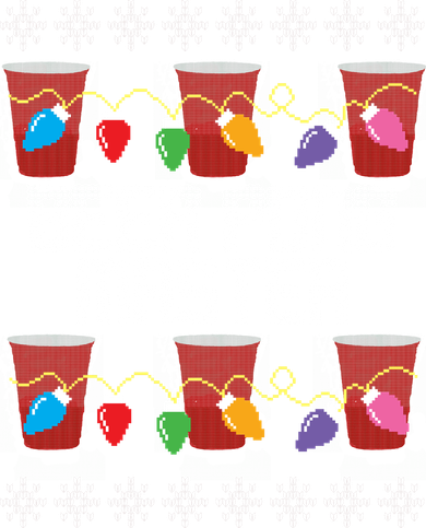 Beer Pong Master Ugly Christmas Sweater Coaster
